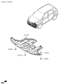 29110C9000-Pnl assy-under cover