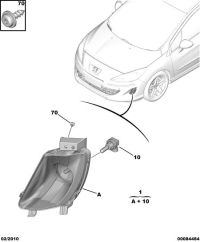 C9670528380-FOGLAMP-LH/W169/W204/CL203