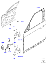 LR038265-GASKET,W.PUMP INLET