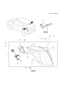 42503024-Lamp assy-rr body strut