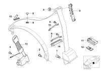 72119119539-Seatbelt & s/belt tension control lh