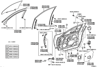 6786250040-WEATHERSTRIP FRONT DOOR LH
