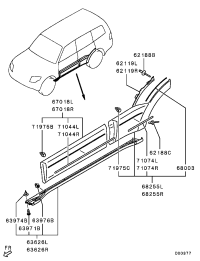 5727A034XA-GARNISH,FR DOOR,RH