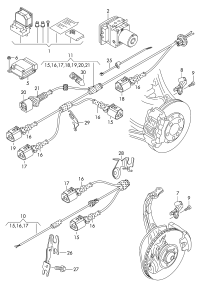 4G0907637H-Sensor assy, acceleration & deflection