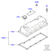 XS6E6584AB-GASKET,W.PUMP INLET