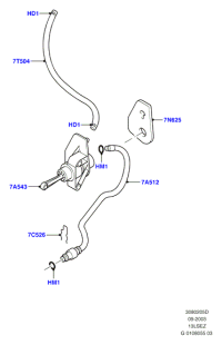 XS617A543AB-Master cylinder assy