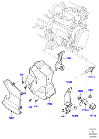 XS4R7A307BC-Housing assy-shift