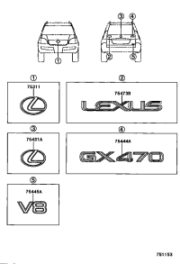 9097502050-EMBLEM, RADIATOR GRILLE (OR FRONT PANEL)