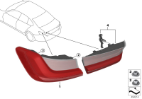 63217420449-REAR LEFT LAMP ON THE WING
