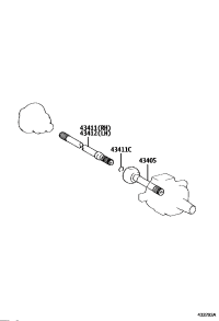 4340560100-SHAFT SUB-ASSY, FRONT AXLE OUTER