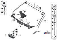 51137211921-GRILL FRT LH X5