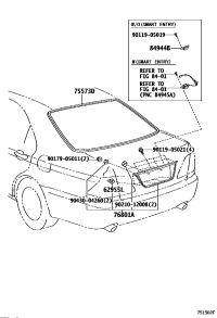 755730N010-MOULDING, BACK WINDO