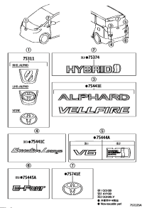 7530158200-EMBLEM, RADIATOR GRILLE (OR FRONT PANEL)