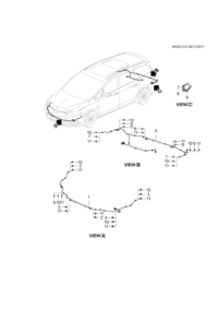 26238080-Harness, forward warning sensor