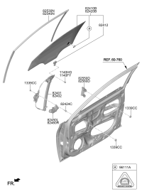 82460J1010-MOTOR ASSY-FRONT POWER WDW,RH