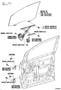 6871002020-HINGE ASSY FRONT DOOR UPPER RH