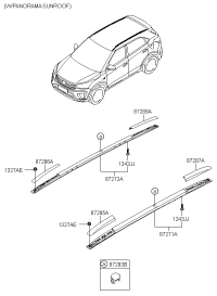 87280C9200-RACKASSYROOFRH