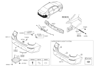 86611H7000-COVER-RR BUMPER