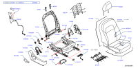 871046LA0A-Frame assy-fr seat back