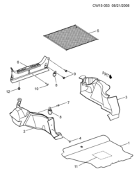 9043062-Garnish assy-luggage side