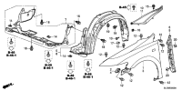 74207SLE000-Garnish, r. fr. fender