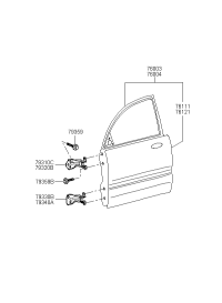 760033D110-Door assy-front lh