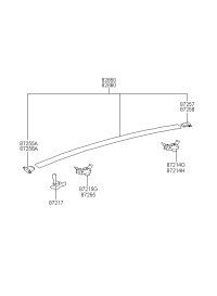 872103B100-MLDG ASSY ROOF LH *