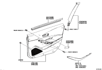 676100Z380C1-BOARD SUB-ASSY, FRONT DOOR TRIM, RH