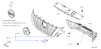 623106LA0B-GRILLE ASSY-FRONT