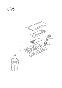 3G1857309-Insert, ash tray