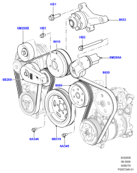 LR016139-BELT TENSIONER,V RIBBED-LR