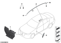 51138081143-SHADOW-LINE RADIATOR GRILLE WITHOUT A CAMERA