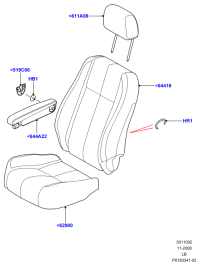 LR016668-ARM REST ASSY-CONSOLE