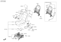 88016C9010TRY-LEVER-RECLINER,LH