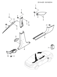 9057944-Molding, w/shld side