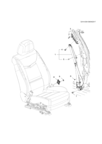 23334928-Retractor, front seat belt (incl. 4,5)