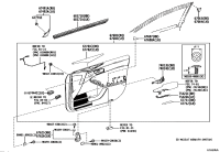 6749107030-GARNISH, FRONT DOOR LOWER FRAME BRACKET, RH