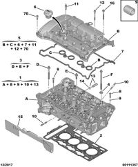 9803673380-CYL/HEAD GASKET C180(W202)