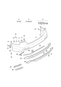 L4KD807067DGRU-Bumper cover l