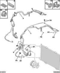 9805025480-Pipe, air conditioner refrigerating
