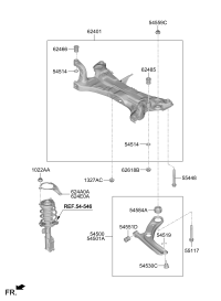 54500BU200-ARM COMPLETE-FR LWR,LH