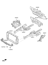 64101S6000-CARRIER ASSY-FR END MODULE