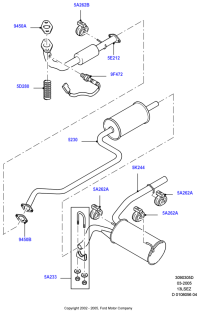 XS615D280AB-SPRING-RETURN,REAR BRAKE SHOE