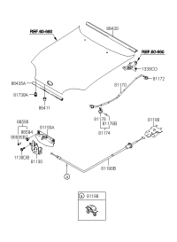 8117022001-ROD ASSY-HOOD STAY