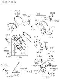 2135039800-COVER ASSY-TIMING BELT LWR