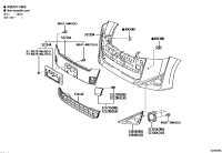 5203058190-COVER ASSY, FRONT BUMPER HOLE, RH