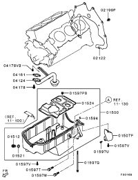 MD368012-OIL PAN ENGINE