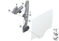 51357281883-WINDOW LIFTER W/OMOTOR RRLH X5