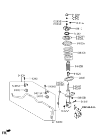 546104D000-Insulator assy-strut
