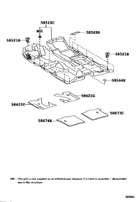 585100P070A0-Carpet assy-front floor front